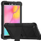 For Samsung Galaxy Tab A 8.0 2019 Silicone + PC Shockproof Protective Case with Holder(Black) - 1
