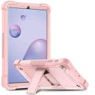 For Samsung Galaxy Tab A 8.4(2020) Silicone + PC Shockproof Protective Case with Holder(Rose Gold) - 1