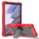 For Samsung Galaxy Tab A7 Lite T225/T220 Silicone + PC Shockproof Protective Case with Holder(Red + Black) - 1