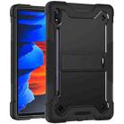 For Samsung Galaxy Tab S8 / Galaxy Tab S7 Silicone + PC Shockproof Protective Case with Holder(Black) - 2