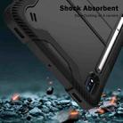For Samsung Galaxy Tab S8 / Galaxy Tab S7 Silicone + PC Shockproof Protective Case with Holder(Black) - 7