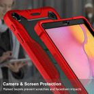 For Samsung Galaxy Tab A 10.1 (2019) Silicone + PC Shockproof Protective Case with Holder(Red + Black) - 3