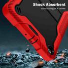For Samsung Galaxy Tab A 10.1 (2019) Silicone + PC Shockproof Protective Case with Holder(Red + Black) - 7