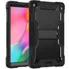 For Samsung Galaxy Tab A 10.1 (2019) Silicone + PC Shockproof Protective Case with Holder(Black) - 2