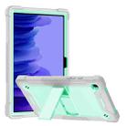 For Samsung Galaxy Tab A7 10.4 (2020) Silicone + PC Shockproof Protective Case with Holder(Gray + Green) - 1