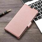 For iPhone 12 / 12 Pro Ultra-thin Voltage Side Buckle PU + TPU Horizontal Flip Leather Case with Holder & Card Slot(Rose Gold) - 1