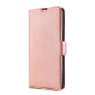 For iPhone SE 2022 / SE 2020 / 8 / 7 Ultra-thin Voltage Side Buckle PU + TPU Horizontal Flip Leather Case with Holder & Card Slot(Rose Gold) - 2