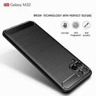 For Samsung Galaxy M32 (india) Brushed Texture Carbon Fiber TPU Case(Blue) - 4