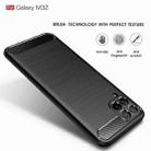 For Samsung Galaxy M32 (india) Brushed Texture Carbon Fiber TPU Case(Red) - 4