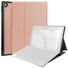 For Asus Chromebook Detachable CM3000DVA-HT0019 TPU Horizontal Flip Leather Case with Pen Slot & Holder(Rose Gold) - 1