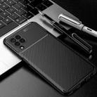 For Samsung Galaxy M32 (india) Carbon Fiber Texture Shockproof TPU Case(Black) - 2
