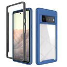 For Google Pixel 6 Pro Starry Sky Solid Color Series Shockproof PC + TPU Case(Royal Blue) - 1