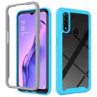 For OPPO A31 Starry Sky Solid Color Series Shockproof PC + TPU Case(Light Blue) - 1