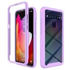 For TCL 10L Starry Sky Solid Color Series Shockproof PC + TPU Case(Purple) - 1