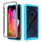 For TCL 10L Starry Sky Solid Color Series Shockproof PC + TPU Case(Light Blue) - 1