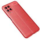 For Samsung Galaxy M32 (india) Litchi Texture TPU Shockproof Case(Red) - 2