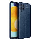 For Samsung Galaxy M32 (india) Litchi Texture TPU Shockproof Case(Navy Blue) - 1