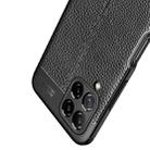 For Samsung Galaxy M32 (india) Litchi Texture TPU Shockproof Case(Black) - 5