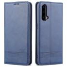 For OnePlus Nord CE 5G AZNS Magnetic Calf Texture Horizontal Flip Leather Case with Card Slots & Holder & Wallet(Dark Blue) - 1