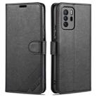 For Xiaomi Poco X3 GT / Redmi Note 10 Pro 5G AZNS Sheepskin Texture Horizontal Flip Leather Case with Holder & Card Slots & Wallet(Black) - 1