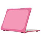 For MacBook Retina 12 inch A1534 TPU + PC Two-color Anti-fall Laptop Protective Case(Rose Red) - 1