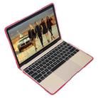For MacBook Retina 12 inch A1534 TPU + PC Two-color Anti-fall Laptop Protective Case(Rose Red) - 6
