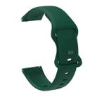 20mm For Amazfit GTS 2e Butterfly Buckle Silicone Watch Band(Army Green) - 1