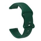 22mm For Amazfit GTS 2e Butterfly Buckle Silicone Watch Band(Army Green) - 1