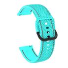 20mm For Samsung Galaxy Watch Active 2 Two-color Stitching Silicone Watch Band(Mint Green) - 1