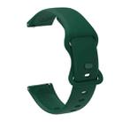 20mm For Amazfit GTS4 / GTS4 mini / GTS3 Universal Inner Back Buckle Perforation Silicone Watch Band(Army Green) - 1