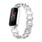 For Fitbit Luxe Special Edition Metal Bracelet Watch Band(Silver) - 1