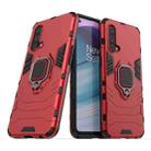 For OnePlus Nord CE 5G PC + TPU Shockproof Protective Case with Magnetic Ring Holder(Red) - 1