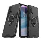 For OnePlus Nord CE 5G PC + TPU Shockproof Protective Case with Magnetic Ring Holder(Black) - 1