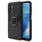 For OnePlus Nord N200 5G PC + TPU Shockproof Protective Case with Magnetic Ring Holder(Black) - 1