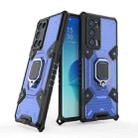 For OPPO Reno6 Pro+ 5G Space PC + TPU Ring Holder Protective Case(Blue) - 1