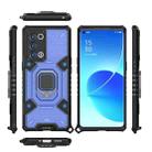 For OPPO Reno6 Pro+ 5G Space PC + TPU Ring Holder Protective Case(Blue) - 2
