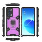 For OPPO Reno6 Pro+ 5G Space PC + TPU Ring Holder Protective Case(Purple) - 2