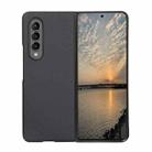 For Samsung Galaxy Z Fold3 5G Genuine Leather Shockproof Protective Leather Case(Blue) - 1