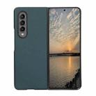 For Samsung Galaxy Z Fold3 5G Genuine Leather Shockproof Protective Leather Case(Green) - 1