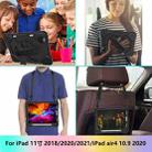 For iPad Pro 11 2022 / 2021 / 2020 / 2018 / Air 2020 10.9 Contrast Color Robot Shockproof Silicone PC Tablet Case with Holder & Shoulder Strap(Black) - 7