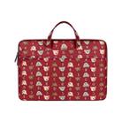 ST01DZ Lightweight Canvas Printed Laptop Bag, Size:14.1-15.4 inch(Red) - 1