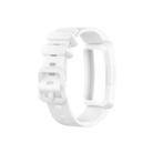 Smart Watch Silicon Watch Band for Fitbit Inspire HR(White) - 1
