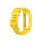 Smart Watch Silicon Watch Band for Fitbit Inspire HR(Yellow) - 1