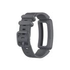 Smart Watch Silicon Watch Band for Fitbit Inspire HR(Grey) - 1