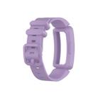 Smart Watch Silicon Watch Bandfor Fitbit Inspire HR(Light Purple) - 1