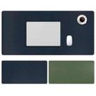 ZD02 Double-sided PU Mouse Pad Table Mat, Size: 100 x 44cm(Royal Blue+Army Green) - 1
