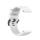 For Garmin Fenix 6 22mm Smart Watch Quick Release Silicon Watch Band(White) - 3