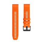 For Garmin Fenix 7X / 6X 26mm Smart Watch Quick Release Silicon Watch Band(Orange) - 1