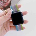 Four-colors Milanese Watch Band For Apple Watch Series 8&7 41mm / SE 2&6&SE&5&4 40mm / 3&2&1 38mm(Blue Silver Pink Green) - 1