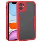 For iPhone 11 Acrylic + TPU 360 Degrees Full Coverage Shockproof Protective Case (Red) - 1